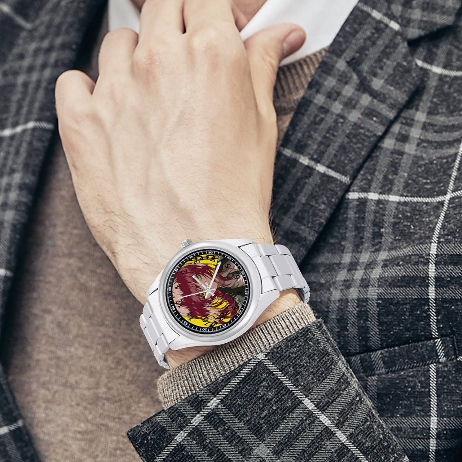 Amazon.co.jp: 腕時計 チェンソーマン マキマ 軽量 ステンレススチール